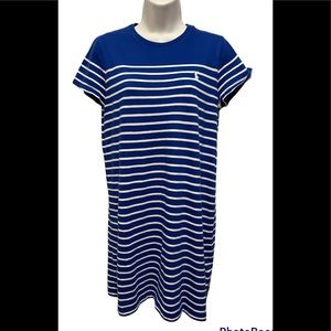 Polo Ralph Lauren White Blue Dress